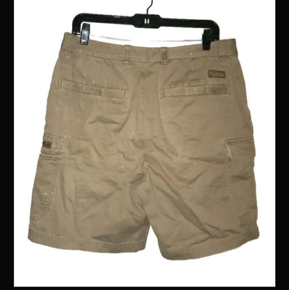 Columbia Mens Cargo Hiking Shorts 32W Brown/Tan - Picture 2 of 4